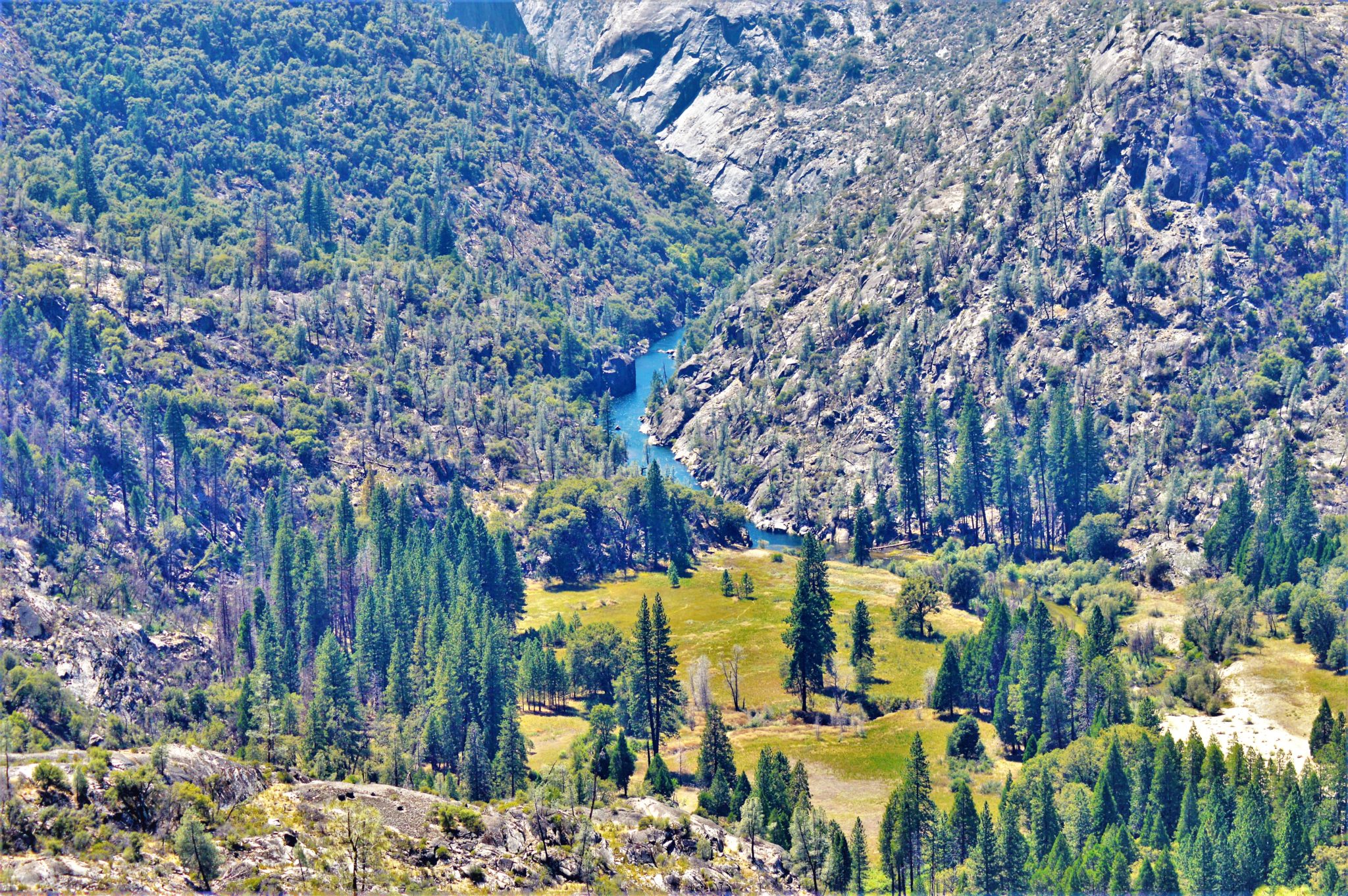 Scenery at Hetch Hetchy, California dam