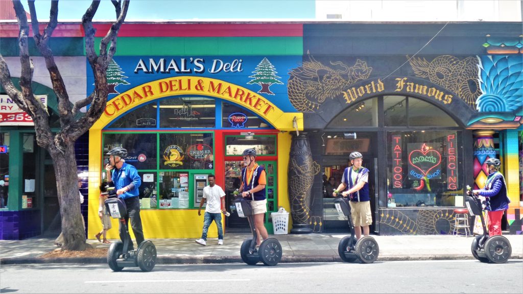 Segway tour, haight Ashbury, San Francisco