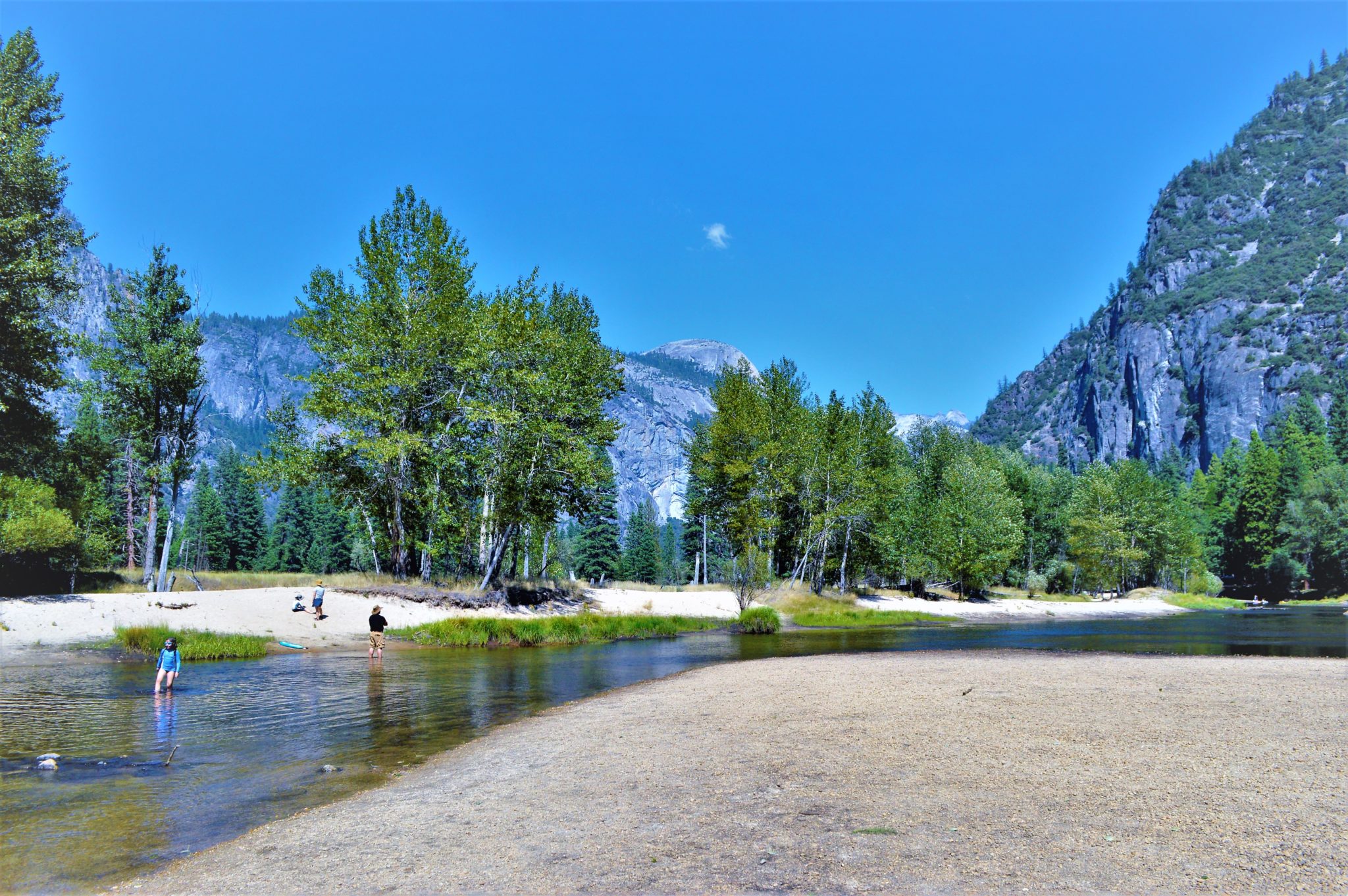Swimming at Lake, Yosemite National Park, California