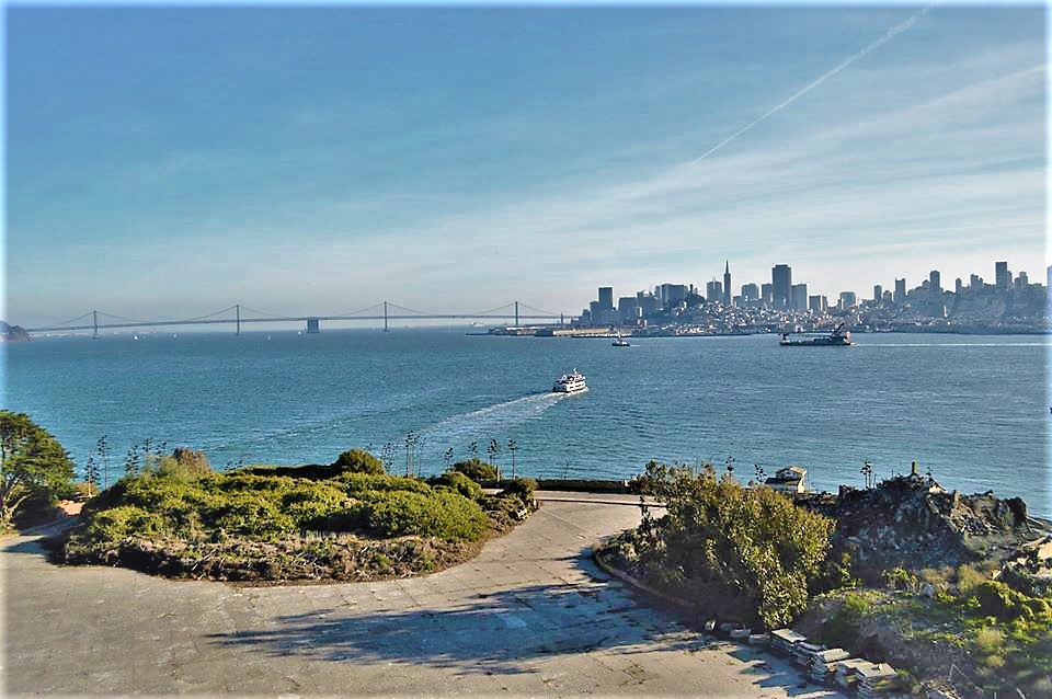 View of downtown San Francisco from Alcatraz Island