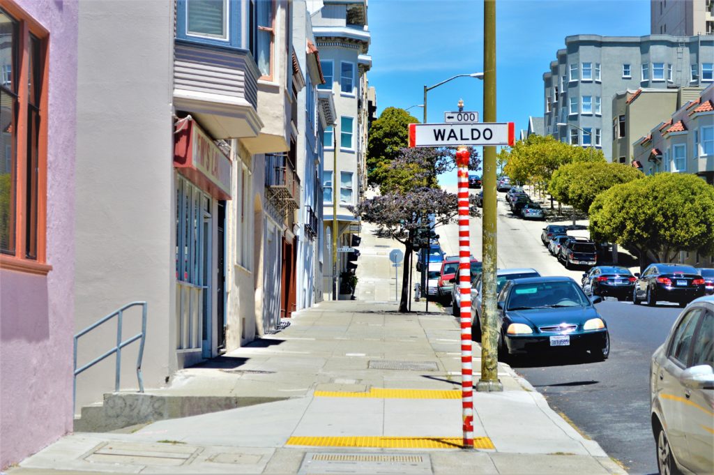 Waldo street sign, San Francisco, USA