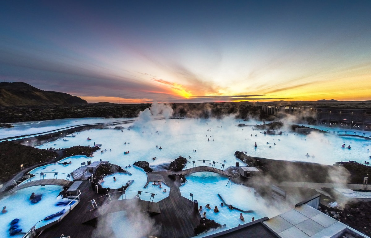 Blue Lagoon Transfer bus Travel Iceland