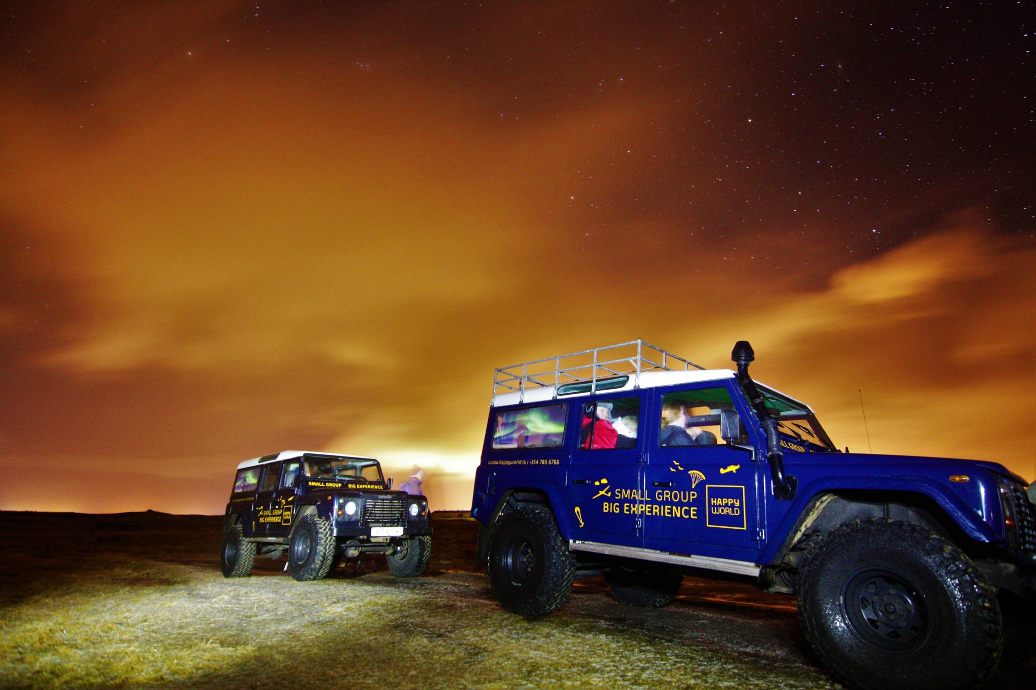 Happyworld jeeps, best northern lights tour, iceland
