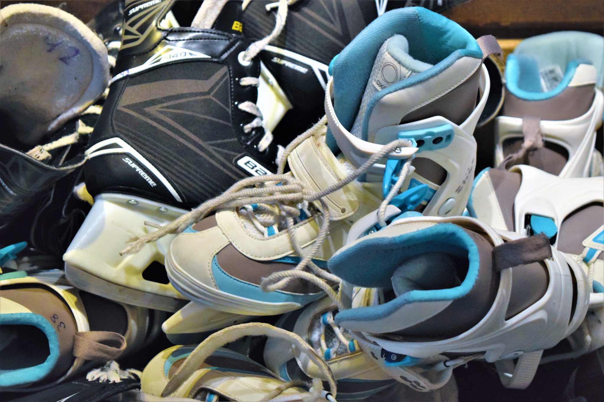 Free ice skating hire at hostel in stockholm, sweden