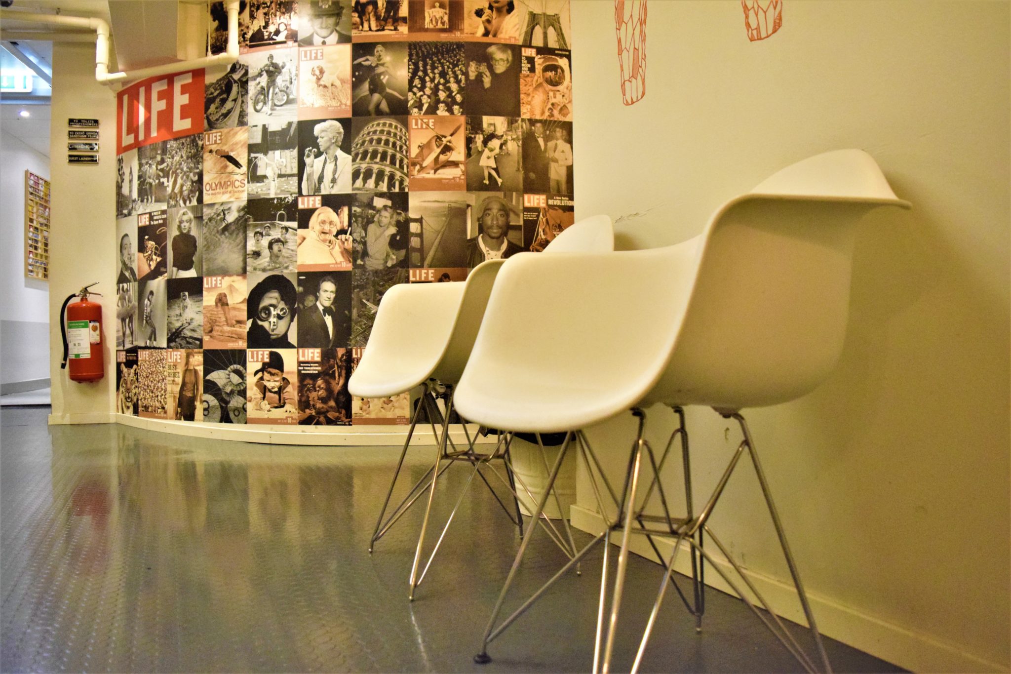 LIFE mural, city backpacker hostel, stockholm, sweden