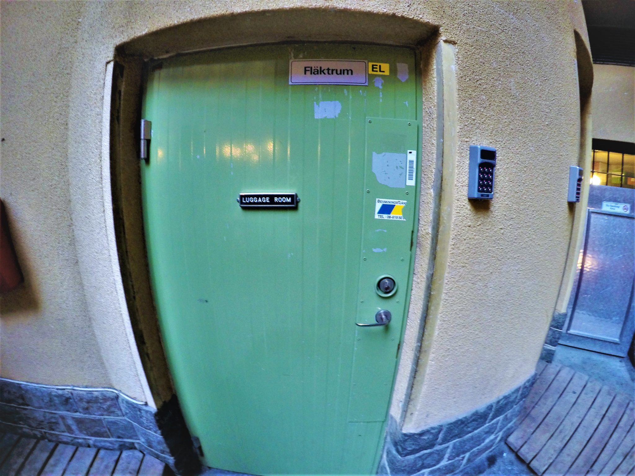 Lugage Storage room, city backpackers hostel, stockholm, sweden