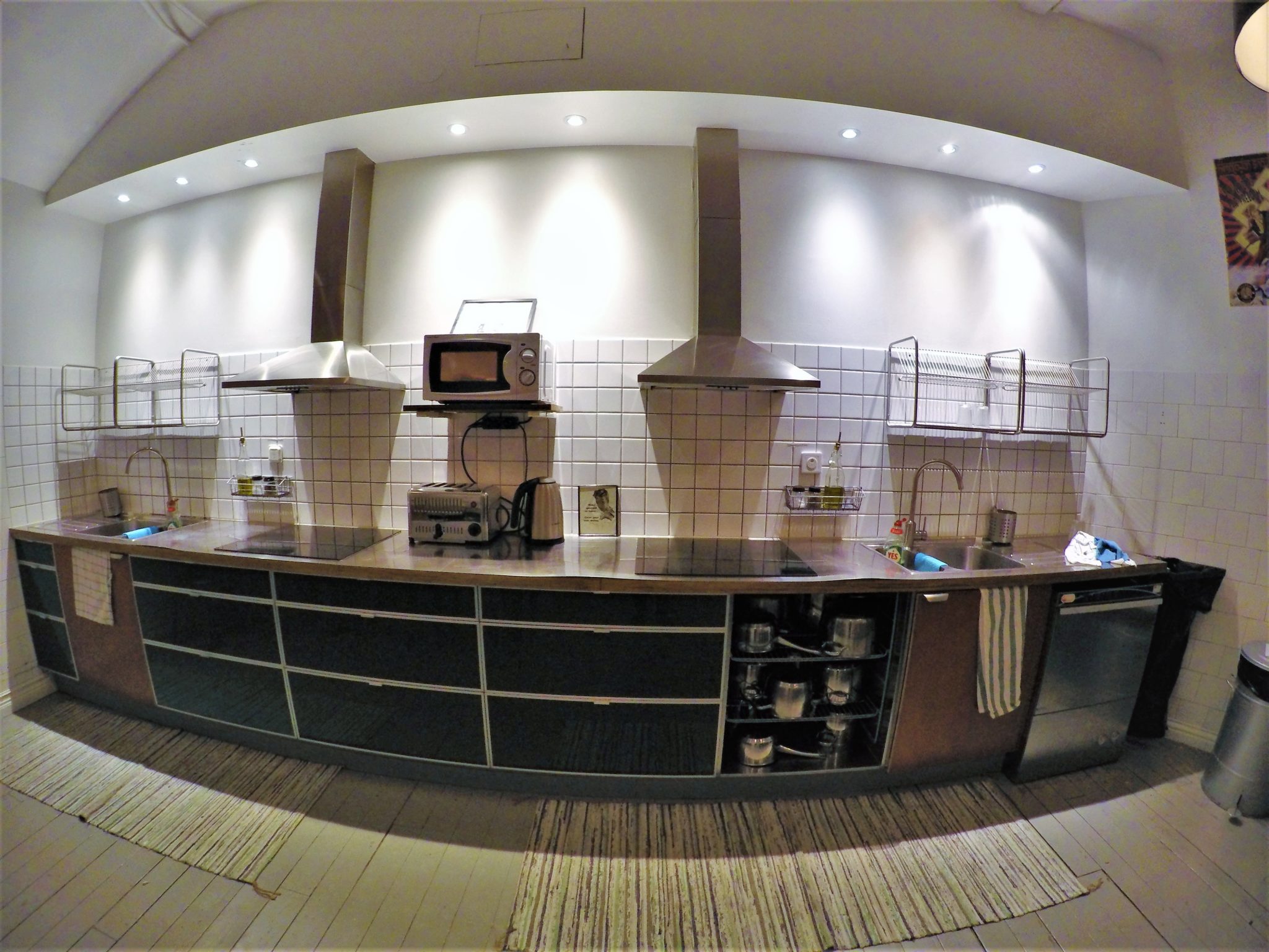 Kitchen city backpackers hostel, stockholm, sweden