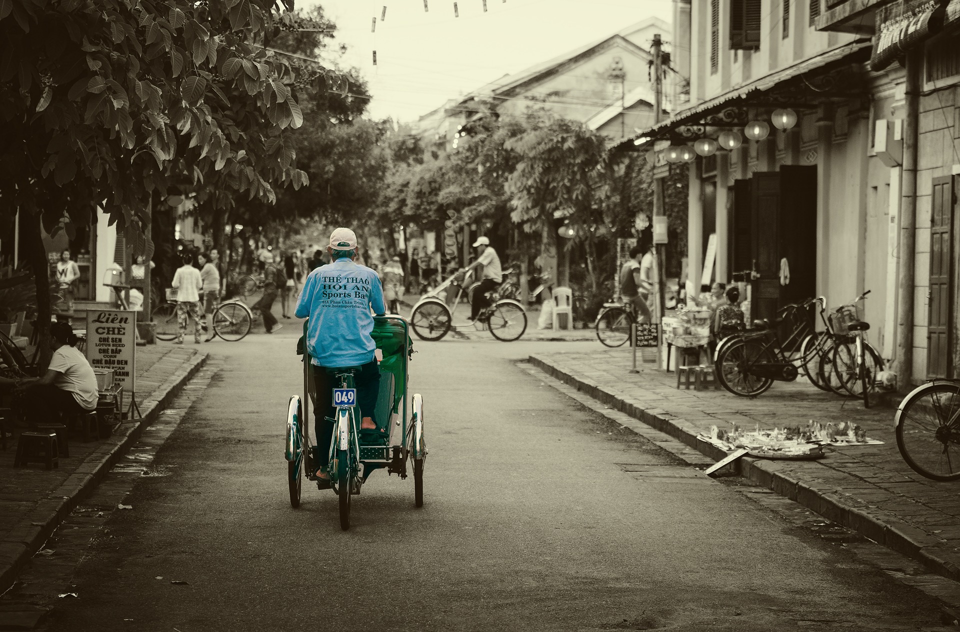 unusual types of Transportation, cyclos in Vietnam