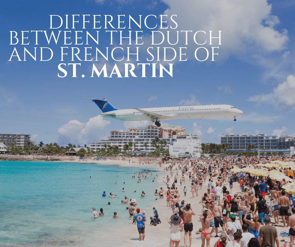airplane flying over St.Martin beach