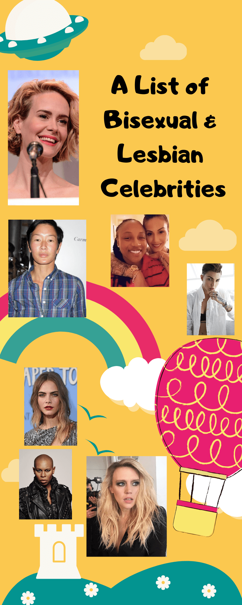 A List of Bisexual and Lesbian Celebrities