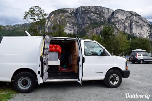 living and travelling in a campervan