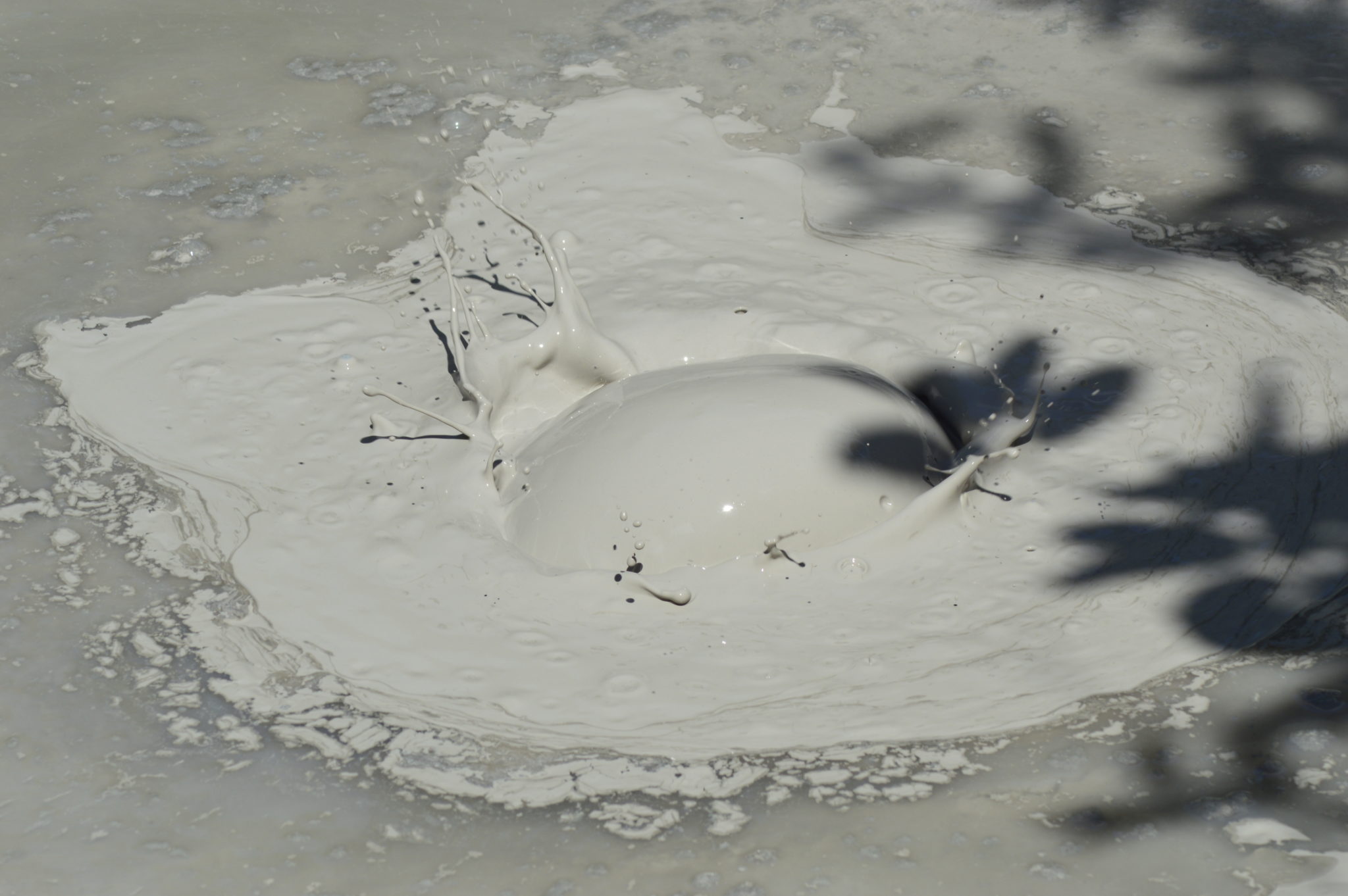 Bubbling mud pots in Rincon De La Veija National Park, Costa Rica