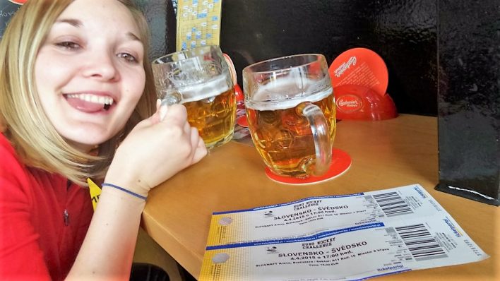 Beer in Bratislava, Slovakia