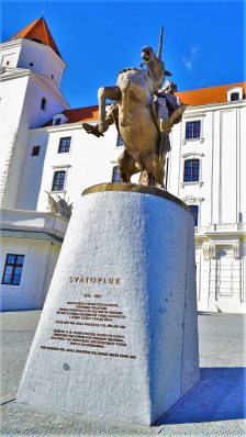 King Svätopluk I statue, Bratislava, Slovakia