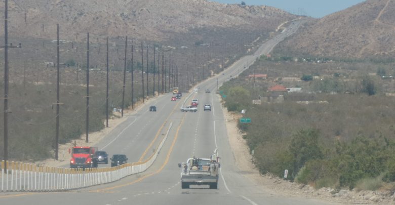 Photograph of an open road on a Road Trip to Joshua Tree National Park