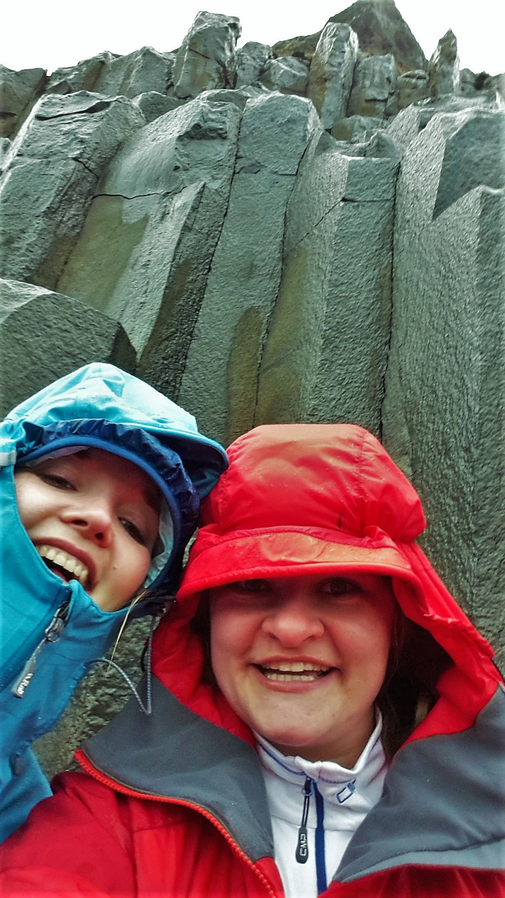 Volcanic rock tubes in Vik, Iceland