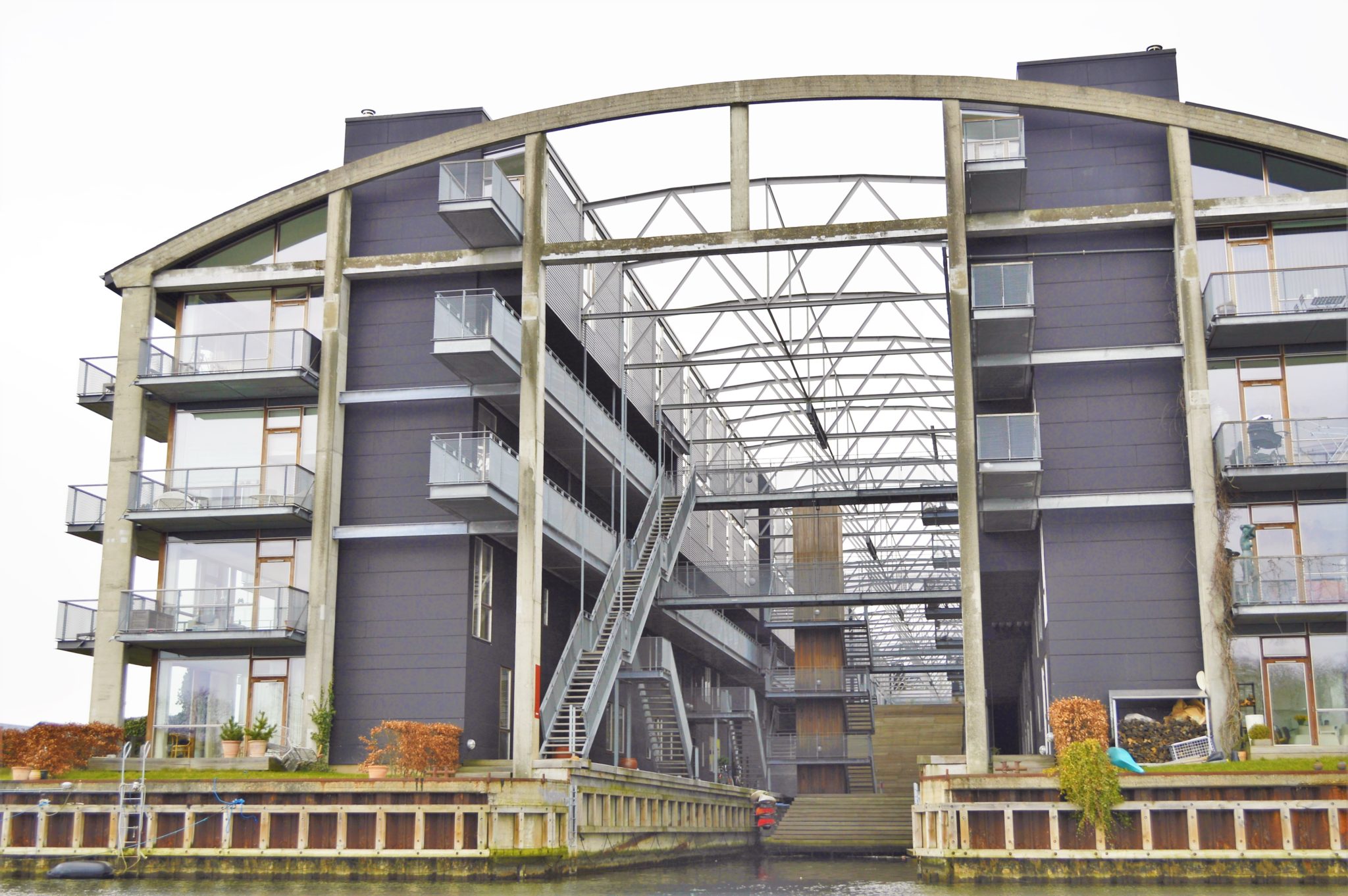 Apartments with boat parking, Nyhavn, Copenhagen, Denmark