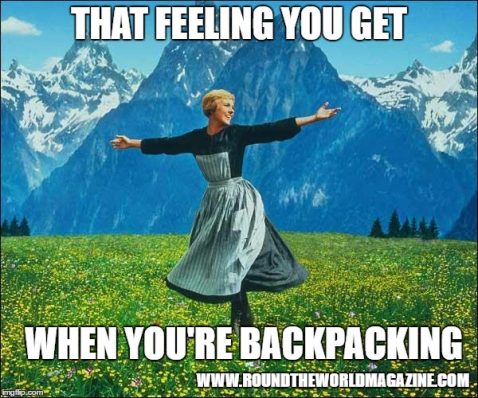 Feeling you get backpacking, Travel meme