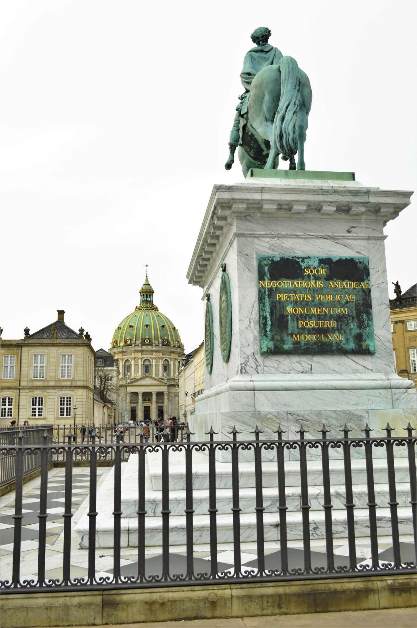 King Frederick V statue, Amalienborg Palace, Copenhagen, Denmark