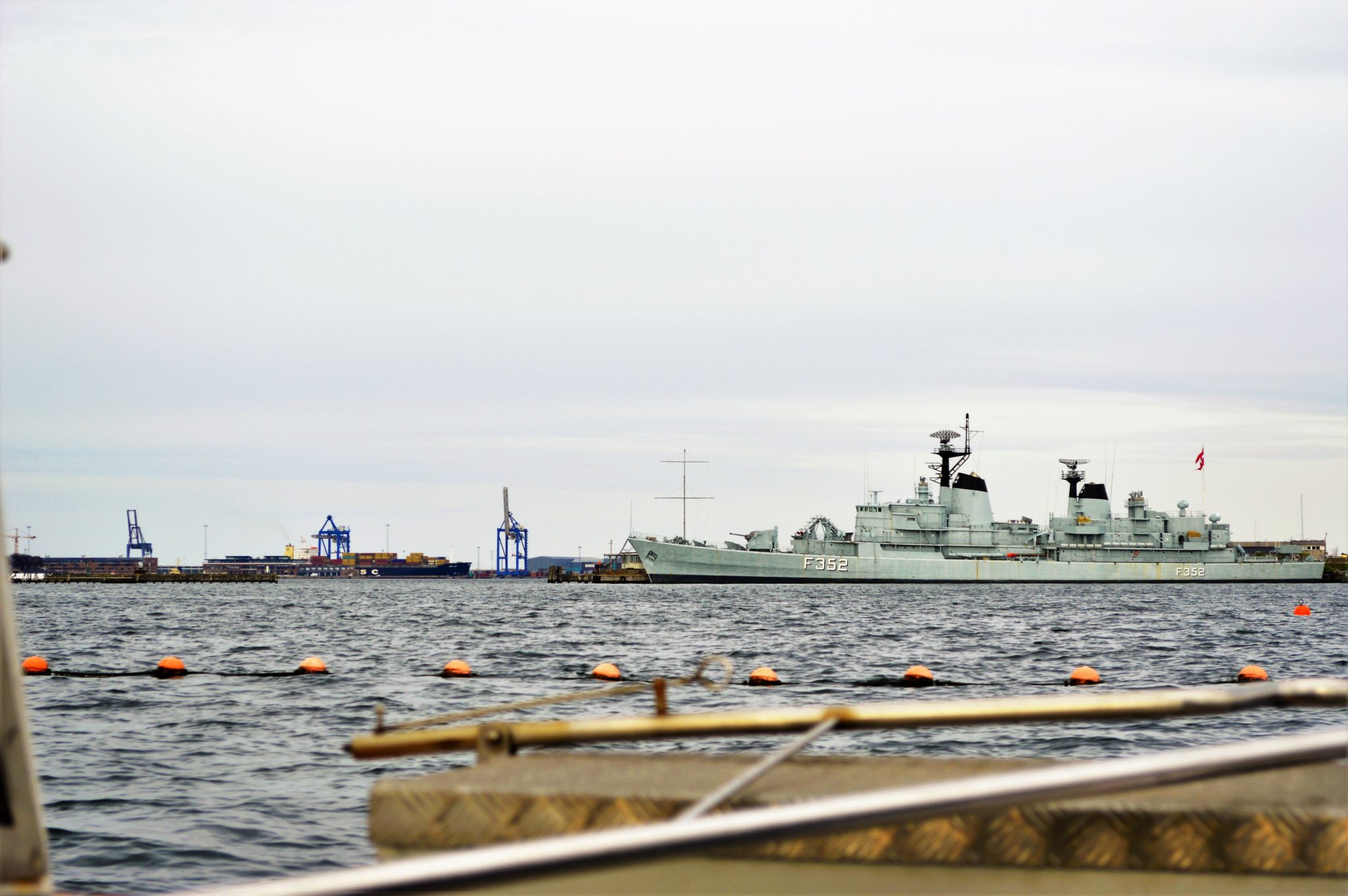 Naval ships in Copenhagen, Denmark