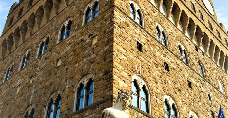 Palazzo Vecchio statues, Florence, Italy