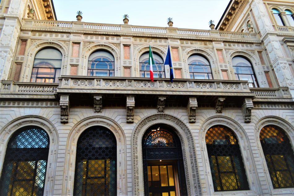 Pink building facade in Bologna, Italy – Round the World Magazine