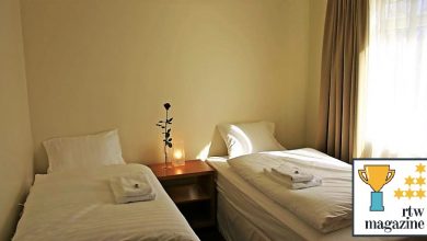 Alba Guesthouse bedroom, Reykjavik, Iceland