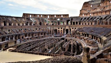 The arena, Roman Colosseum, Rome, Italy