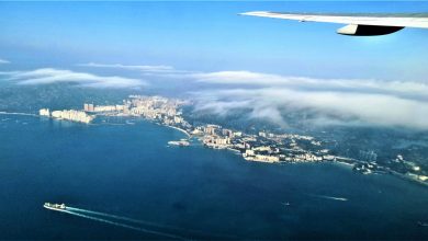 Picture of view from a plane window
