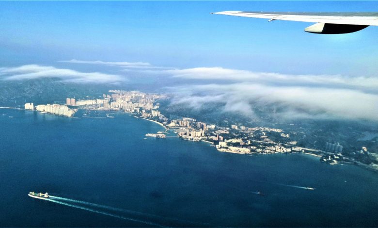 Picture of view from a plane window