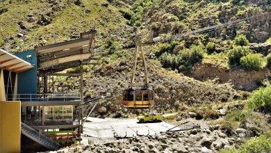Rotating cable car, Palm Springs, California