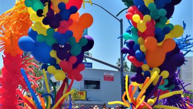 Disney balloons at the LA Pride parade, los angeles, california