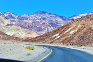 Road through Artist Drive, Death Valley National Park, USa