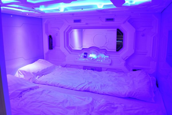 Galaxy pod hostel, bedroom, Reykjavik, Iceland