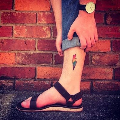 best rainbow lightning bolt tattoo ideas