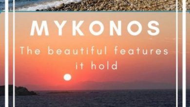 Where is Mykonos and what beautiful features does it hold?