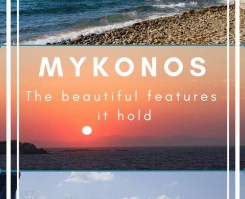 Where is Mykonos and what beautiful features does it hold?
