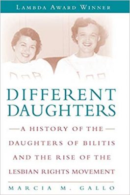Different Daughtes by Marcia M Gallo lesbian books