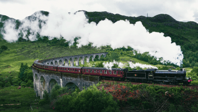 West highland way hiking harry potter steam train