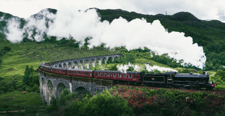 West highland way hiking harry potter steam train