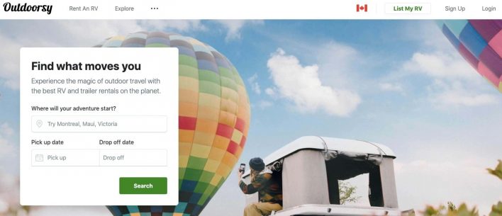 rent your rv out with outdoorsy