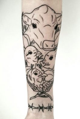 Best animal sleeve vegan tattoos