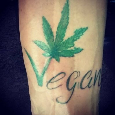Best vegan cannabis tattoo ideas
