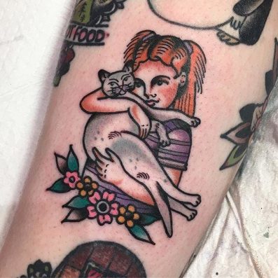 Best vegan tattoo ideas cat