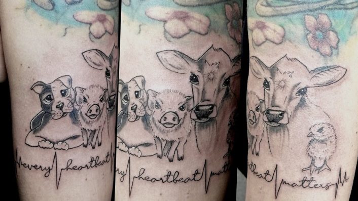 Every heartbeat vegan tattoo ideas