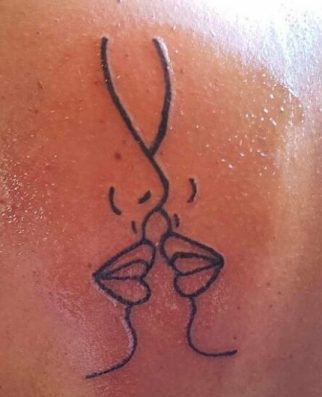 Best lesbian couple tattoo designs LGBT