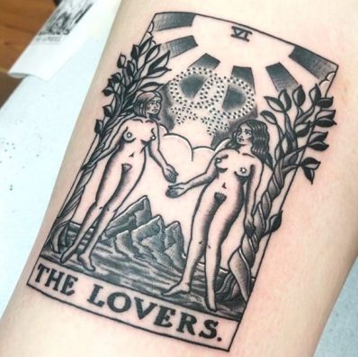 The Lovers best lesbian tattoo ideas