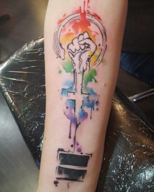 feminist lesbian tattoo ideas and designs