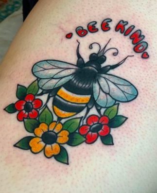Bee kind bee tattoo ideas