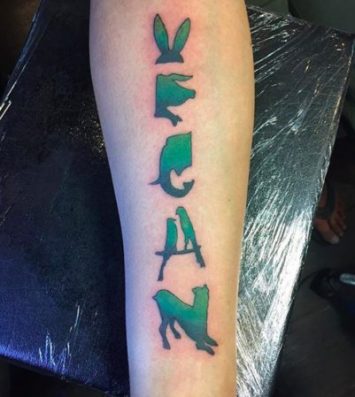 Best color vegan tattoos green
